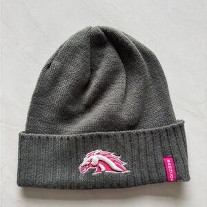 Western Michigan Gray Pink Winter Knit Hat